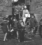 School trip, probably Tintern Abbey early 1970s 2